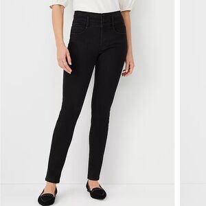 Ann Taylor High Rise Black Skinny Jean